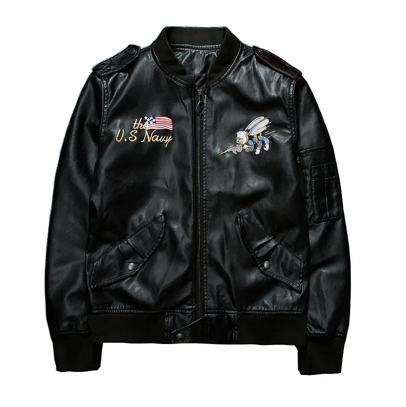 Custom Latest Outdoor Waterproof motorcycle letterman varsity Leather Jacket