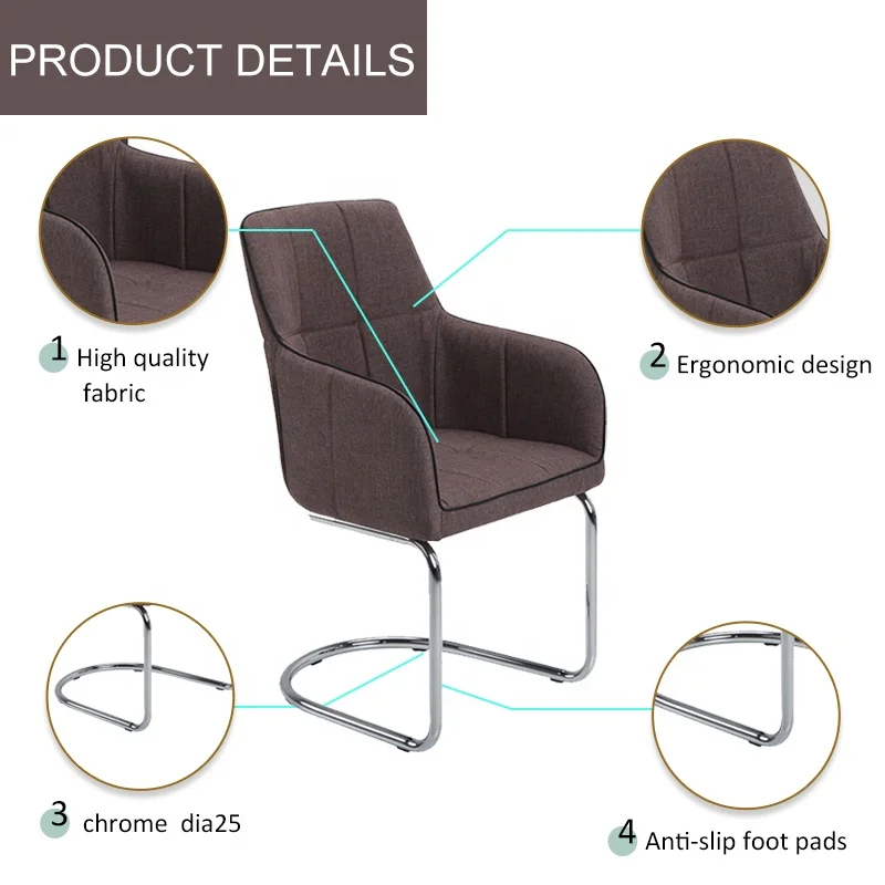 SKY  antique fabric deep comfort nylon high back dining room table arm chairs