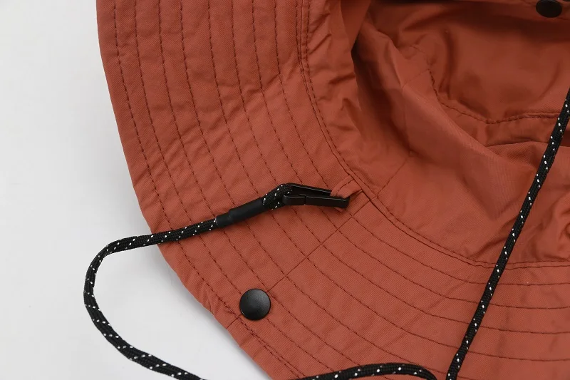 Wholesale Beach Fishing Outdoor Bucket Hat With String Fisherman Wide Brim Camping Bush Foldable Hat