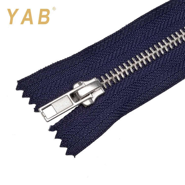 YAB 15# Garment Accessories Metal Zip For Clothing Coat Bag Sewing Multi-color Open-end Metal Zipper