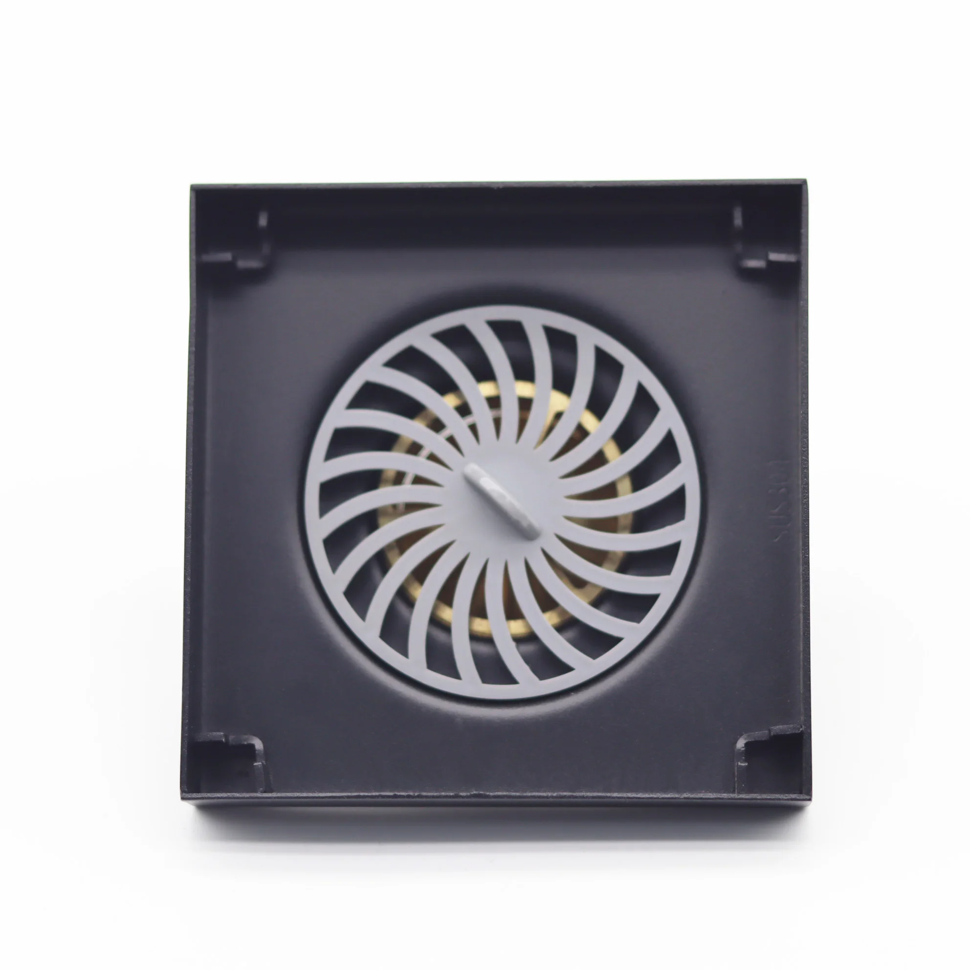 Shower Drain Black Gold Bathroom Square Floor Drainer Trap Waste Grate Anti-Odor Hair Strainer Floor Drain matt black