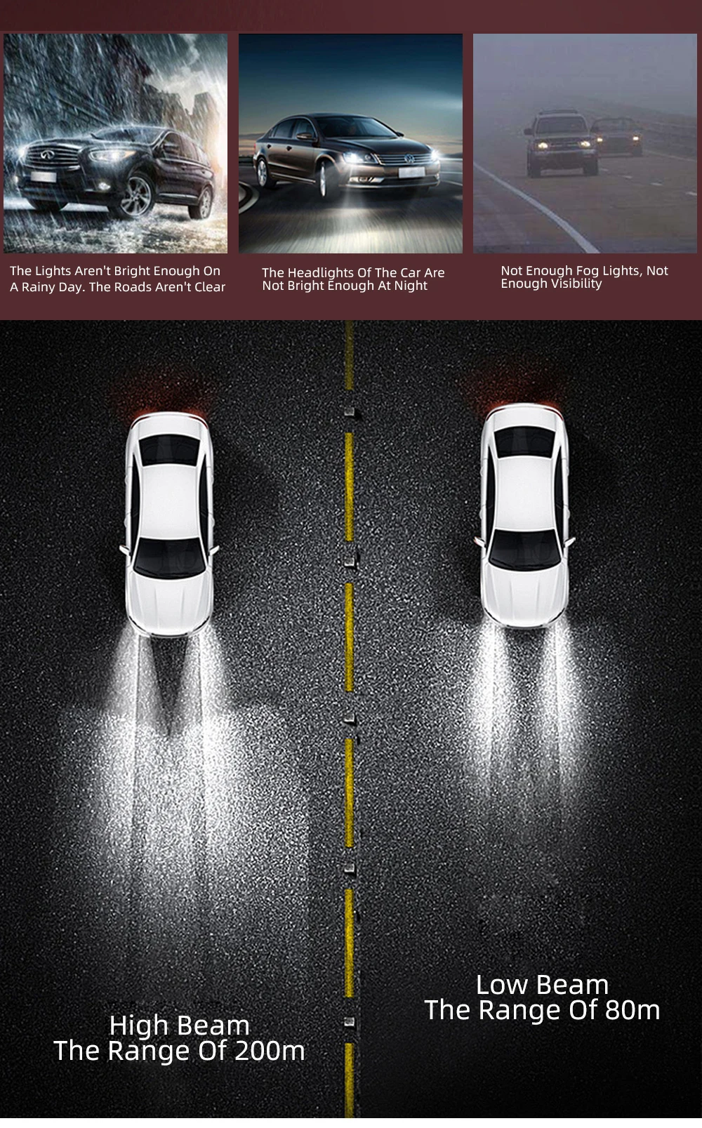 Super Bright Auto Lighting System Waterproof High Power Led A12 Headlights H1 H3 H7 H11 Headlight Bulb Luces Led Para Carros