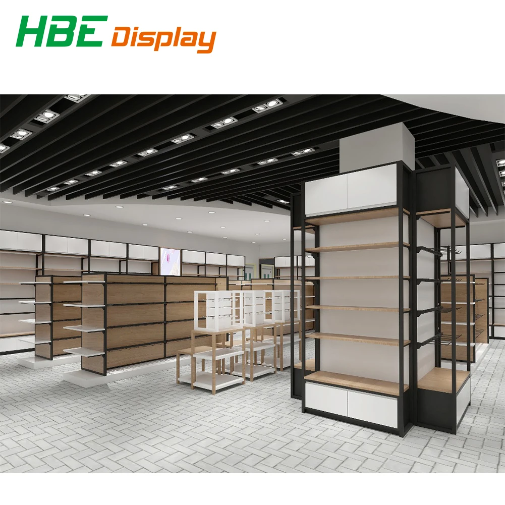 economic style wood store convenient shelf