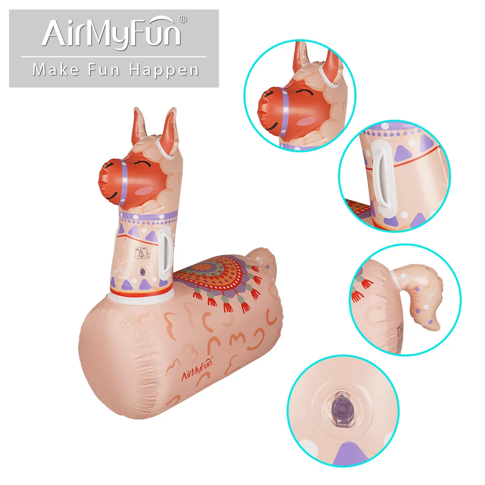 Airmyfun Factory Custom PVC Inflatable Bouncy Horse Jumping Horse For Kids Toys Lawn Cartoon Animal Bounce Games