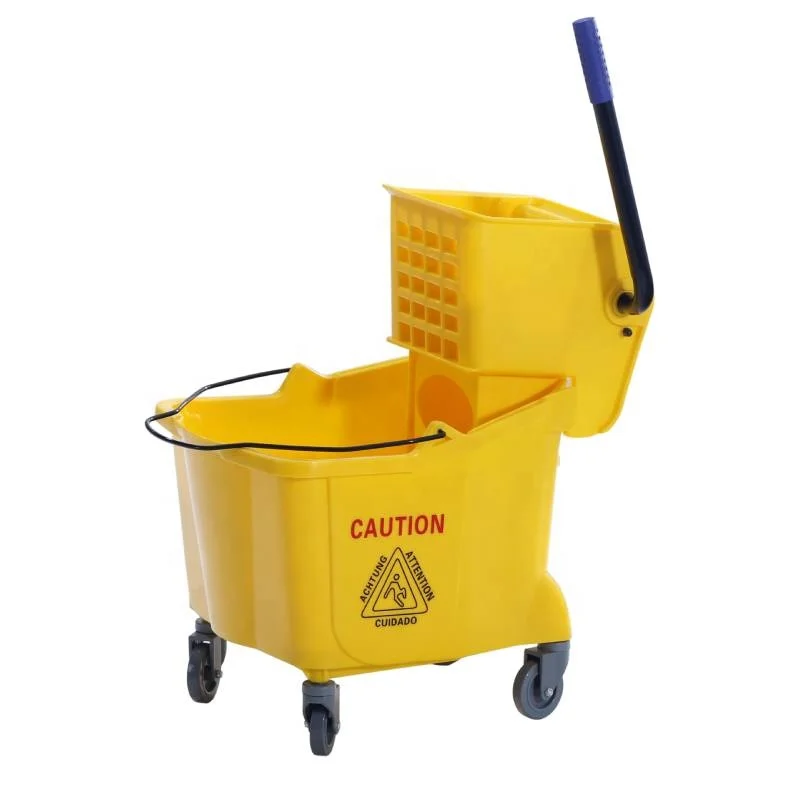 Y1007  Side Press Mop Bucket Down Press Wringer Combo 36L