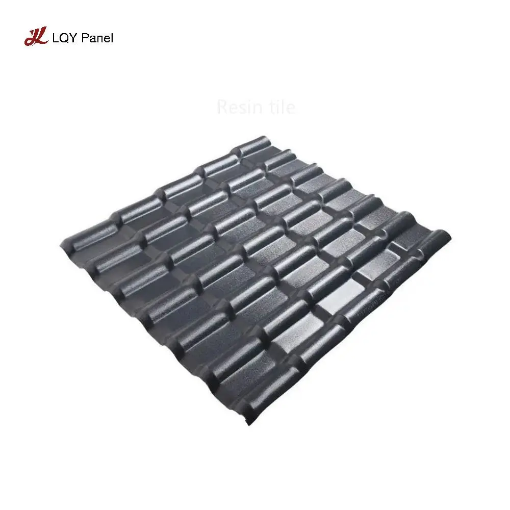 Hotsale 2.5mm Weather Resistant colorful ASA synthetic Resin Roof Tile For roof decoration roof flap