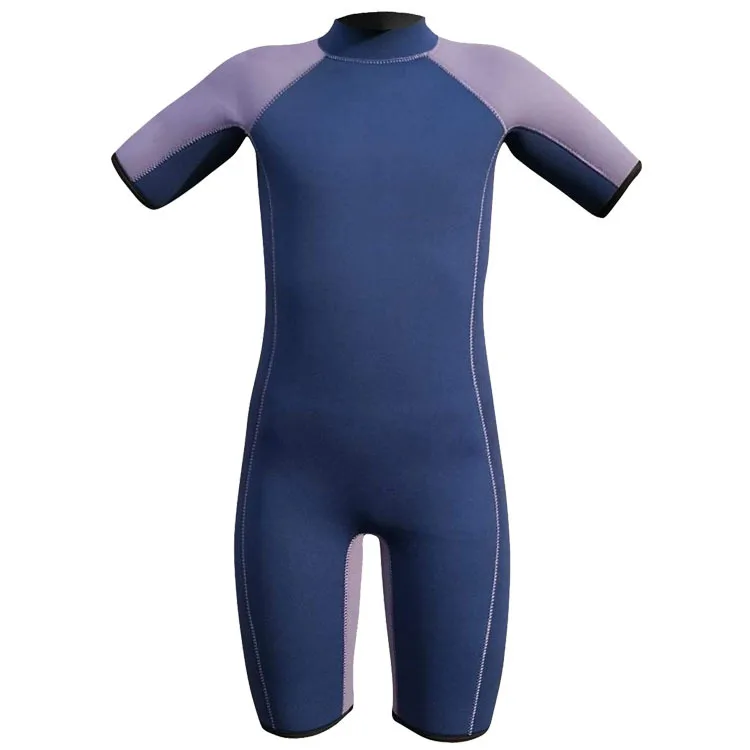 Customized Short Sleeve Children Zip Swimming Wet Suits 5Mm Neoprene Diving Surfing One Piece Kids Wetsuit