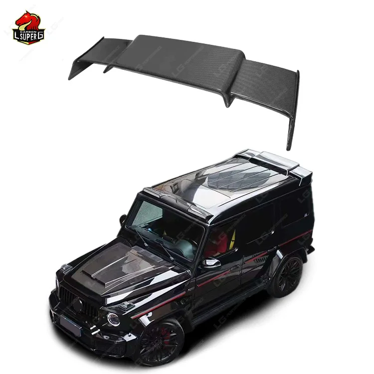 Factory price B style carbon fiber roof spoiler for Mercedes Benz G class W463 W464 High quality carbon fiber