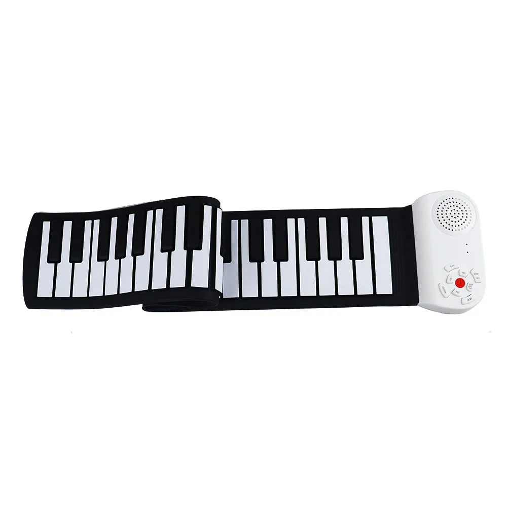49 Keys Hand Roll Silicone Portable Piano Pad Roll Up Flexible Classic Toy Piano Keyboard for Kids