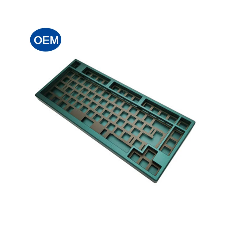 Высокоточная пользовательская обработка с ЧПУ латунная пластина клавиатура анодированная игровая алюминиевая механическая детали корпуса
