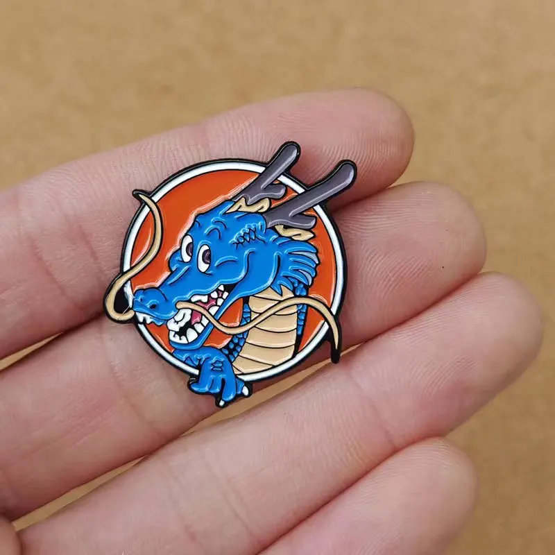 Design New Dragon Ball Son Goku Dragon Pin Promotion 2024 Lapel Japan Dbz Cartoon Enamel Pin