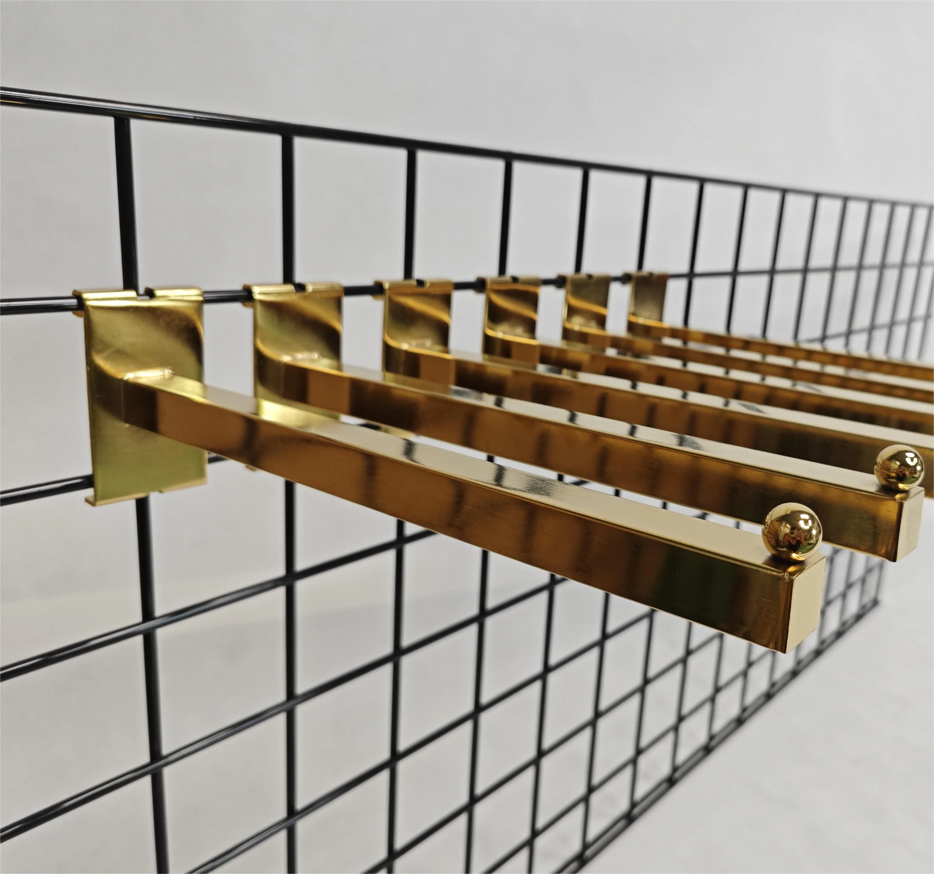 Grid Panel Metal Wire Display Rack Customized Size Clothes Hanging Wall Hook Slatwall Hooks Wire Hook Bracket