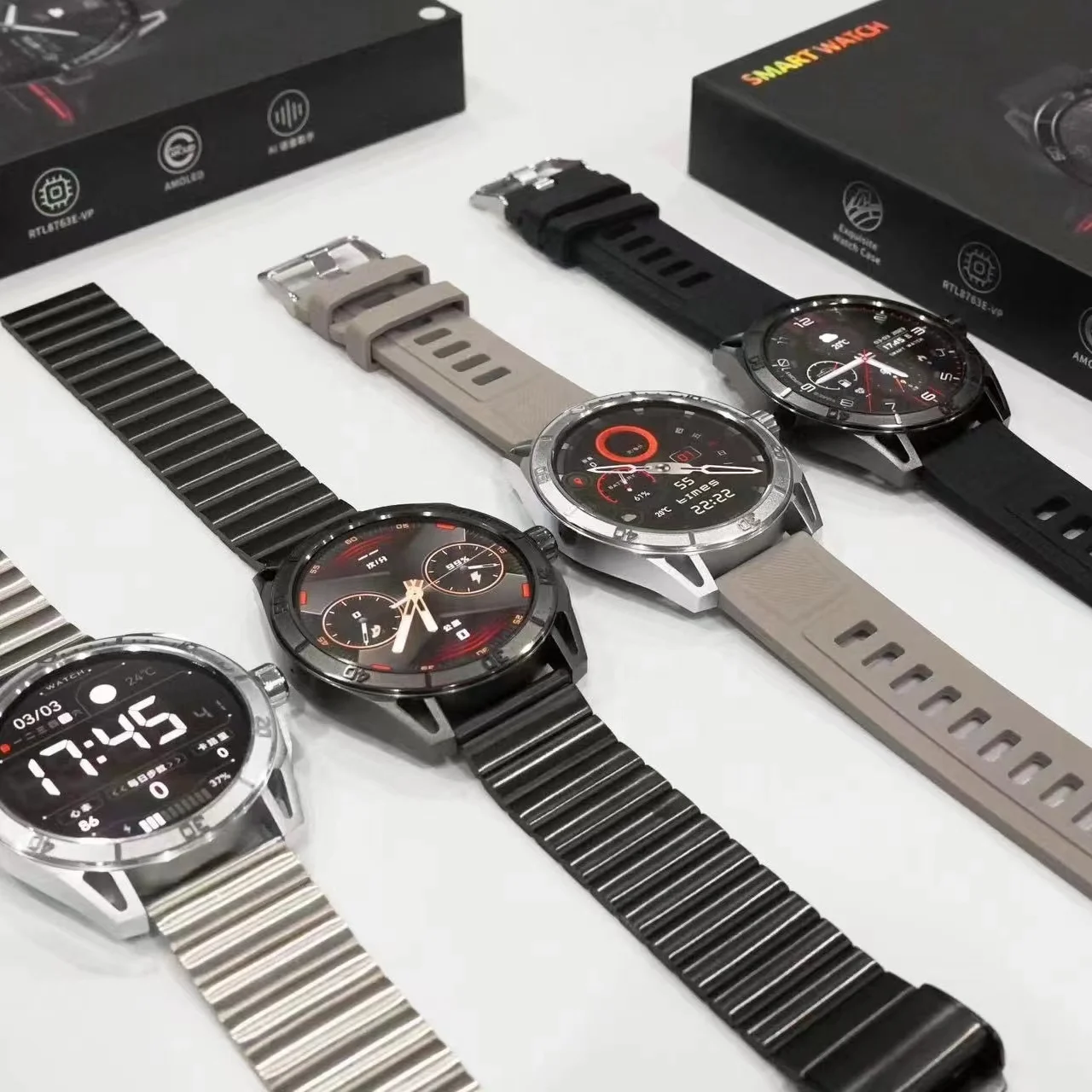 2023 Newest HD30 Smart watch low power consumption Super good Battery Reloj With games playing High-end Smart watch for Men