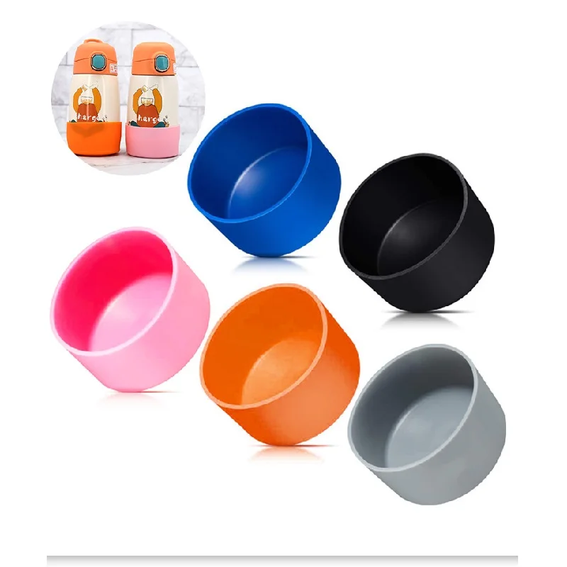 Custom water bottle non-slip bottom cover 7.5cm 9cm custom protective silicone boot cover