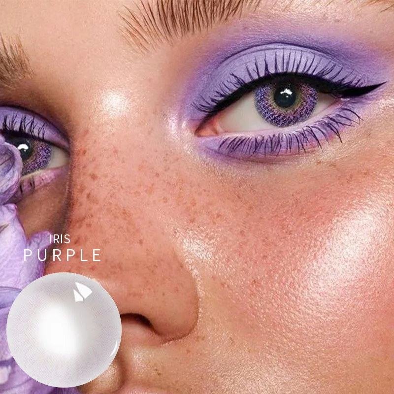 
taoqihou/yiwaeye 2pcs/pair HongMo II Series Yearly Cycle Soft Colored Contact Lenses Natural Eye Cosmetic Contact Lens 