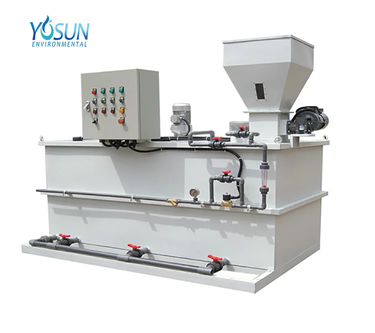 Automatic chemical dosing machine for PAC/PAM polymer mixing and flocculation