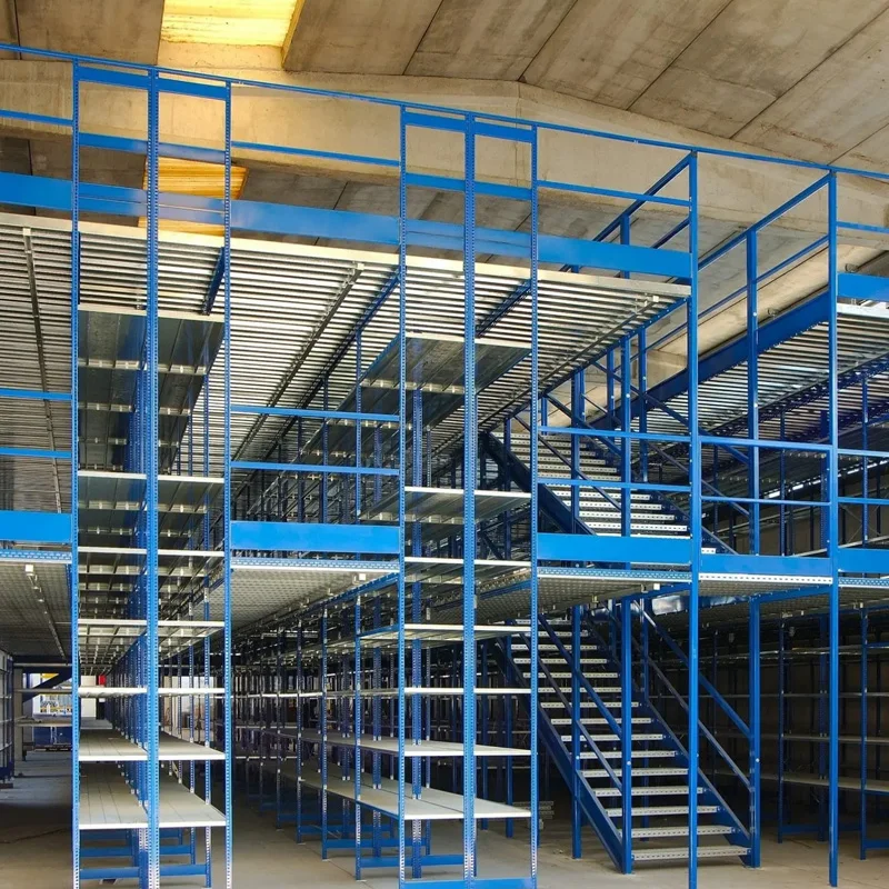 Warehouse Storage Steel Shelving System Metal Mezzanine Racking Industrial Structure Platform Mezzanine Floor