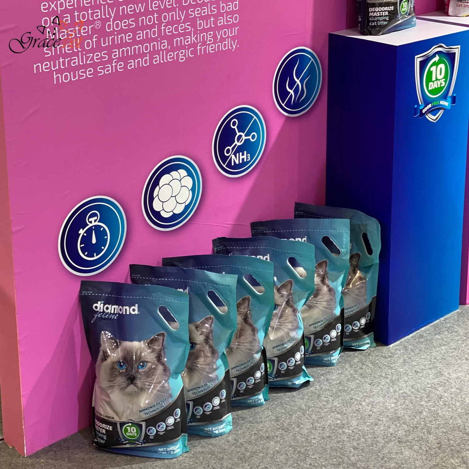 Deodorize master Cat Litter with carbon pet litter
