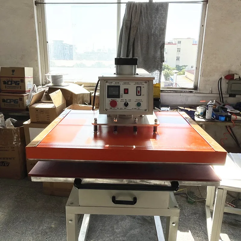 110v 80x100 heat press 31x39 pneumatic one station flat manual large format heat press
