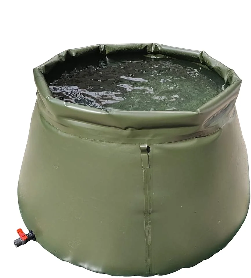 1000 Liter Portable Water Bladder PVC Flexible Onion Shape Water Storage Tank