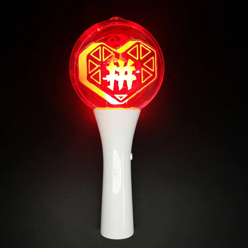 Custom Logo LED Color Changing Party Light Stick Acrylic Glowing Ball Light Stick