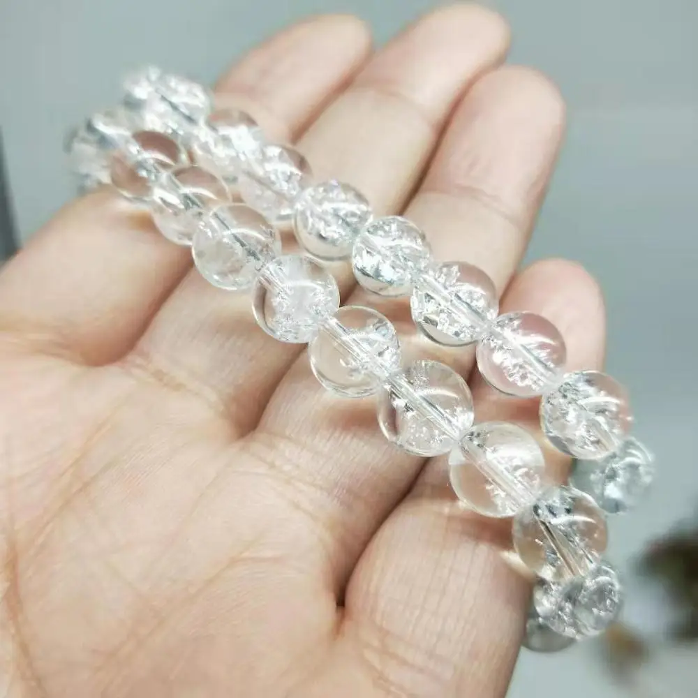Wholesale Natural Jewelry Clear Quartz Beaded Bracelet Crystals Healing Stone For Wedding Souvenirs Guests