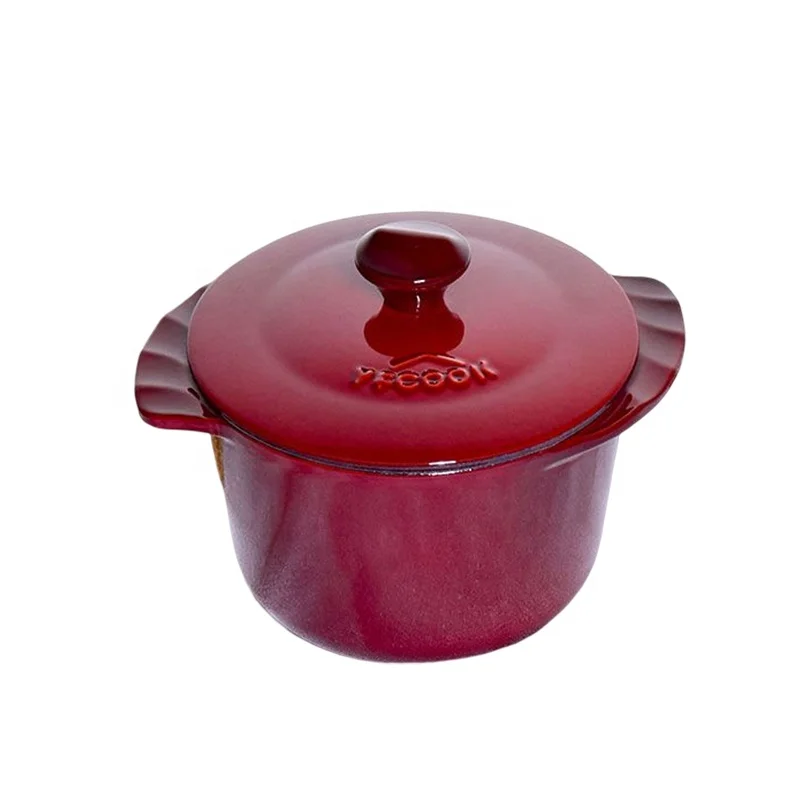 Wholesale Custom Logo Cast Iron Dutch Oven Cast Iron Pot  Dutch Oven With Lid  Enamelled Casserole