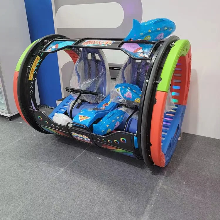Уличная игровая площадка Электрический балансировочный автомобиль для детей переворачивающийся счастливый вращающийся на 360