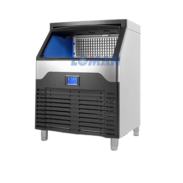 Loman Business 120kg/24hours stainless home use commercial automatic dry split type ice maker/ ice cube maker machine/ ice cube