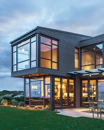 Modern Black Framed Picture Windows Elevate Your View Panoramic Large Fixed Window