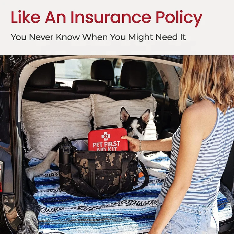 Vet First Aid Kit Pet First Aid Supplies Dog and Cat Emergency Box Pet First Aid Kit for Travel