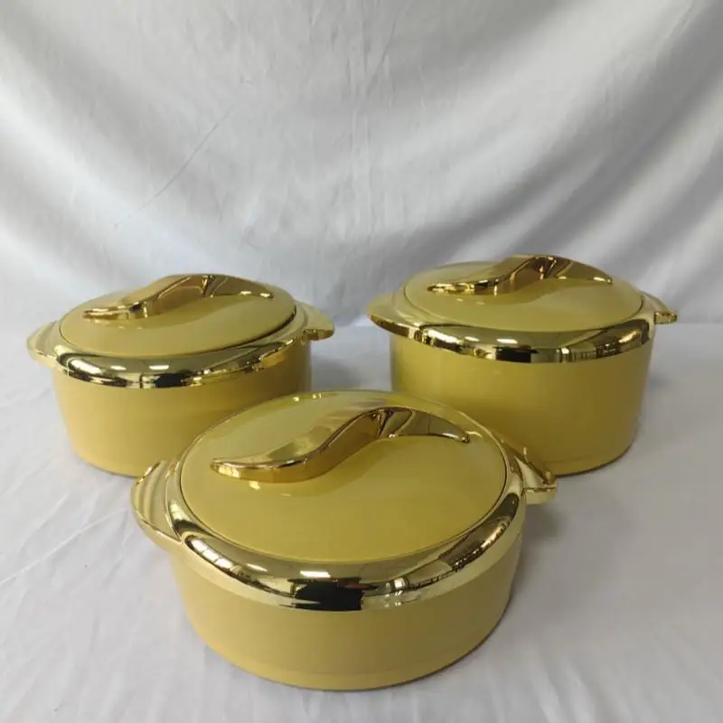 Wholesale large capacity food thermo container 3 Pcs 1.5L 2L 2.5L Thermal Insulated Hot Pot Food Warmer Set
