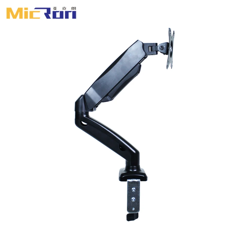 Single Monitor Desk Mount Fully Adjustable Gas Spring Monitor Arm for 13 to 27 Inch Screen