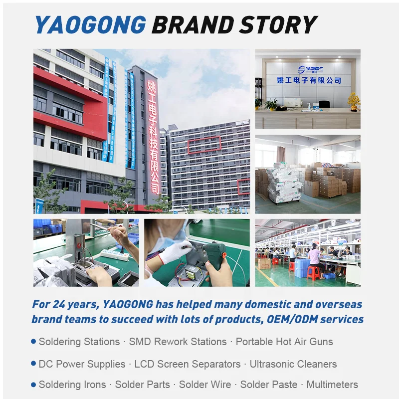 YAOGONG 850+ Digital Smart Thermostat Mobile Phone Repair Tool PCBA Motherboard Desoldering Heat Gun Hot Air Soldering Station