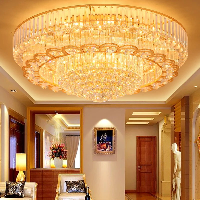 China Supplier Modern Led Ceiling Light Flush Mount, Crystal Led Ceiling Lamp For Home Hotel Display-Room