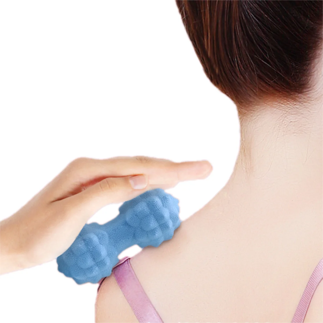 Двойной массажный Ролик в форме арахиса для Лакросса, самомассажный инструмент для спины, ног, шеи, позвоночника, плеч