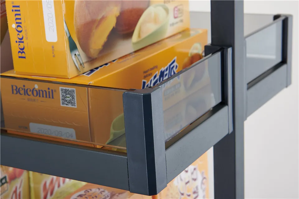 Kitchen Cabinet Pull Out Glass Basket Tall Larder Unit Pantry organizer with Soft Closing