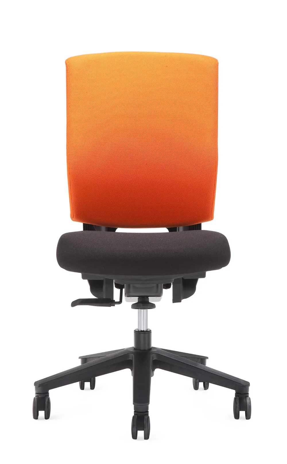 Oem design elegant lady office high back fabric without armrest swivel height adjustable task  office chairs