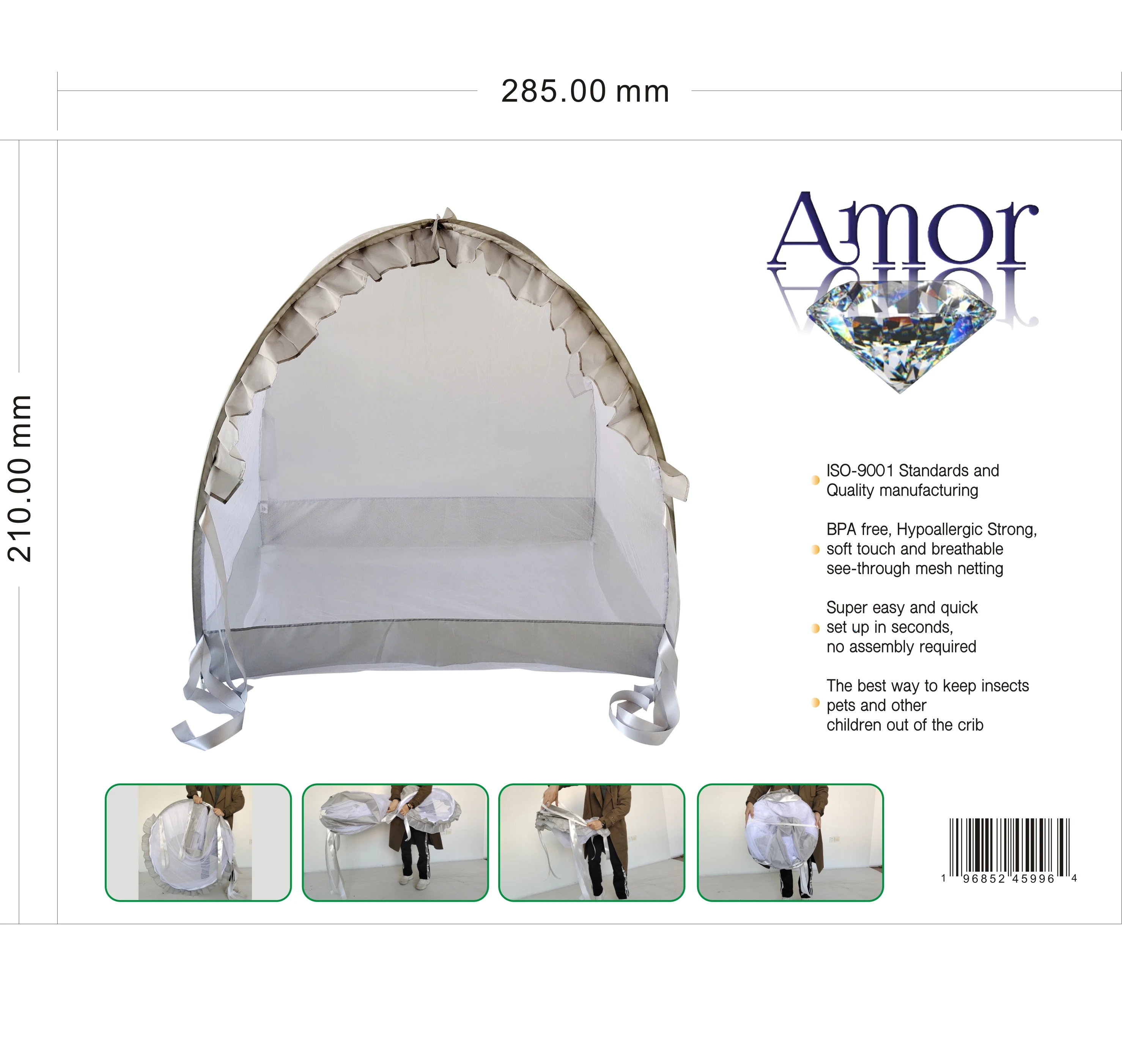 Hot Sale Baby Crib Net Tents Pop Up Portable Climbing Protect Anti Insect Canopy Baby Sleep Bed Mosquito Net