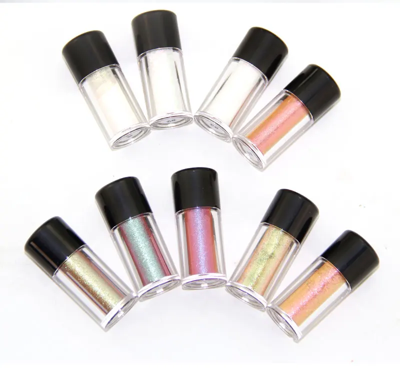 Luxury Colorful Shimmer Liquid Glitter Loose High Pigments 9 Colors Metallic Eyeshadow Powder
