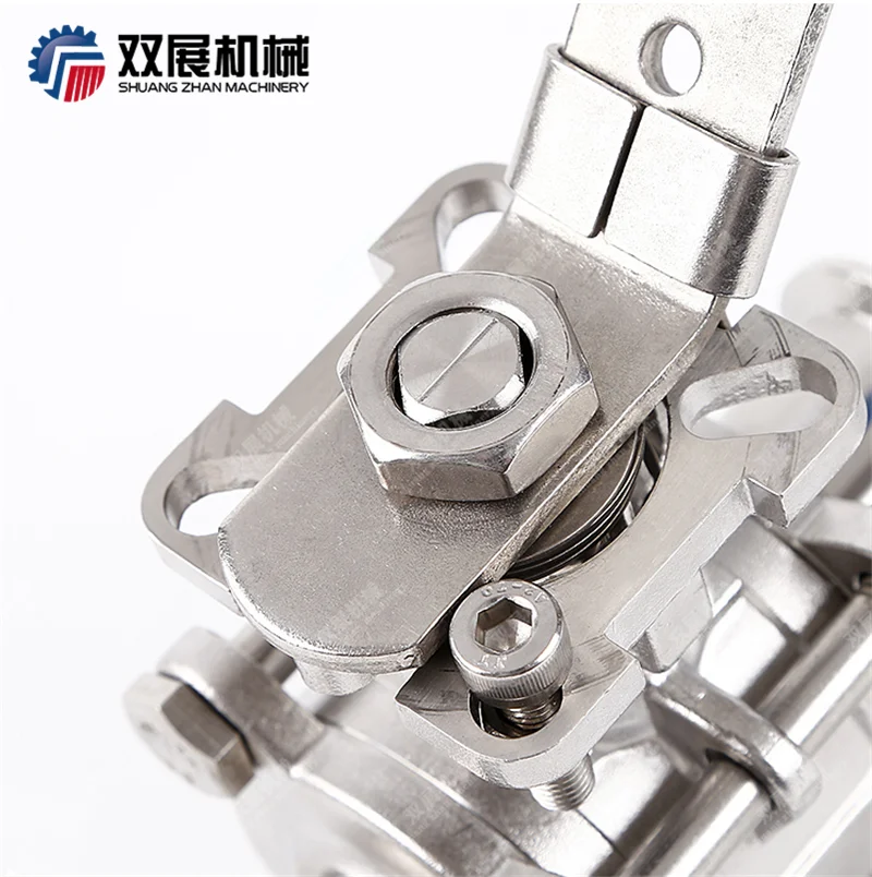 sanitary TC encapsulated ball valve high plate stainless steel SS304 SS316L tri-clamp ends manually 1000 WOG
