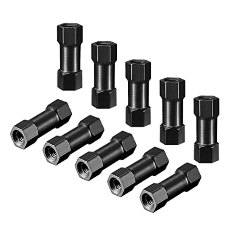 High quality 10pcs for RC Airplane FPV Quadcopter CNC Black Spacer Column M3x15mm  Aluminum Hex Standoff