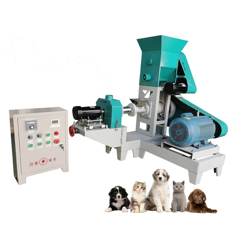Hot Sale Pet Feed Machine Twin Screw Floating Fish Feed Extruder Machine Pet Feed Extruded