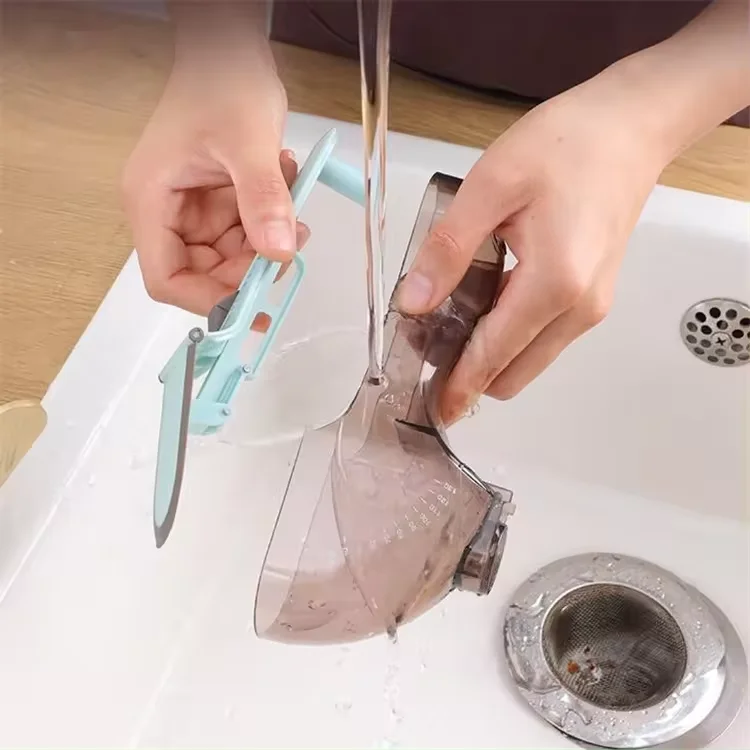 Hot Sale Cube Plastic Scale Measuring Cup Spoon Set Adjustable Home Use-for Liquid Measurements Baking Pets Food Shovel Scoop