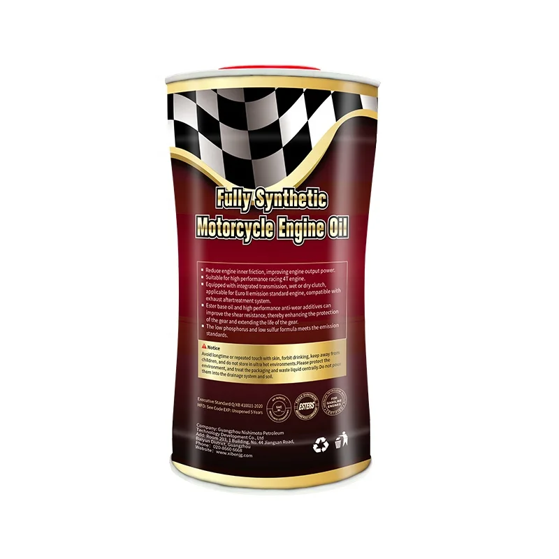 NISHIMOTO Brand OEM Label Ester Fully Synthetic JASO MA2 Large Displacement Motorcycle Engine Oil SL 20W50