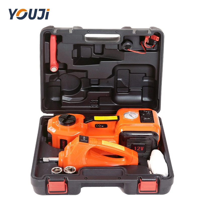With Air Pump Electric Car Scissor Jack Electric Car Jack Kit Electric Hydraulic Car Floor Jack For Auto Repair Lifting Tools