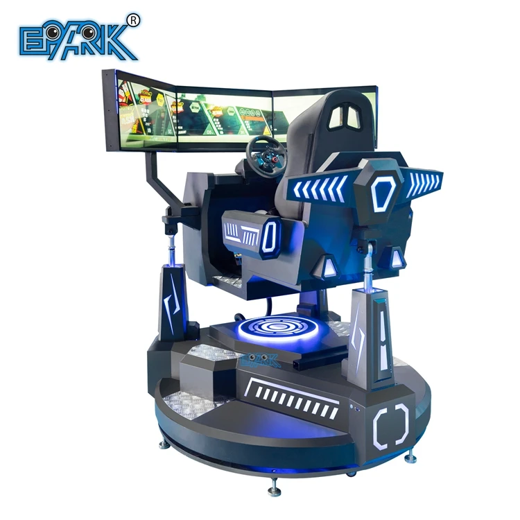 Virtual Reality Racing Motion Car 6 Dof 360 Degree High Speed 3 Screen VR Car For Sale