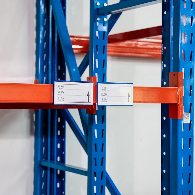 Magnetic Label Holder Racks with Data Card Protective Film Replacement Label for Warehouse Shelf