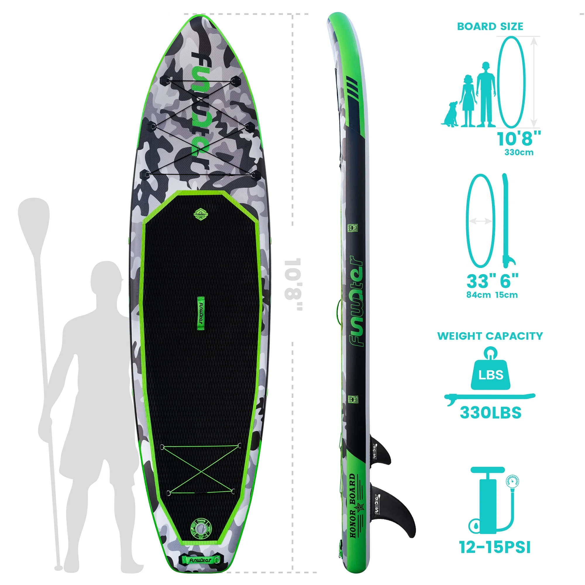 FUNWATER Dropshipping OEM surf board surfboards soft surfboard sup race sup air pump inflatable surfing boards