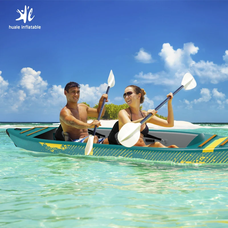 Canoe Fishing Rowing Boat Light Weight 2 Person Water Play Equipment Kayak Inflatable Folding Motor Electric 12 V Kayak 300 Pcs